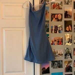 Lucy in the sky cross back scoop neck mini dress size small